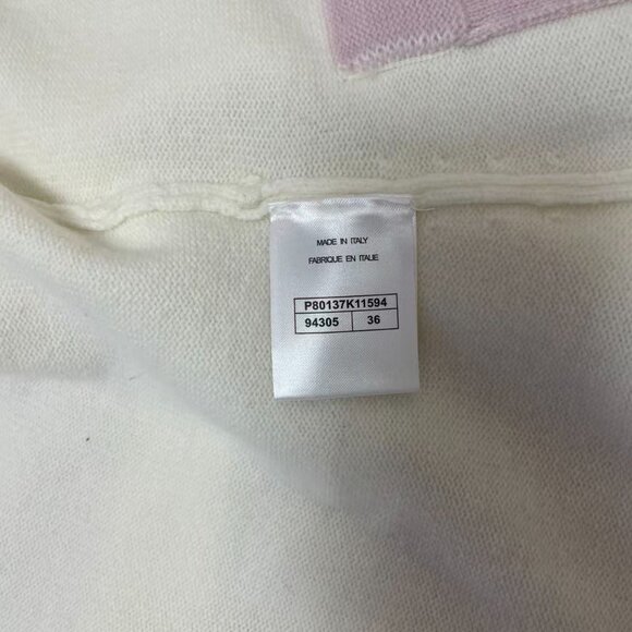CHANEL Off-White Multi-Pocket Tie-Front Knit Cardigan: A timelessly elegant Fren - Picture 11 of 12